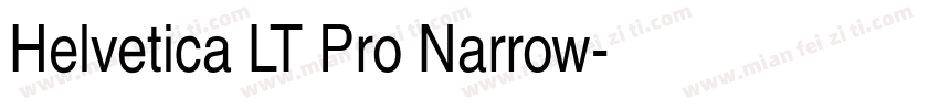 Helvetica LT Pro Narrow字体转换